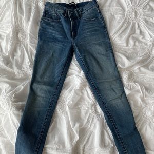 Express high rise denim leggings size 0P